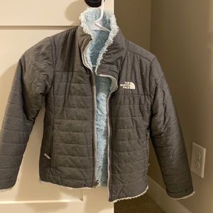 The North Face girls Mossbud coat.  Size S (7/8)